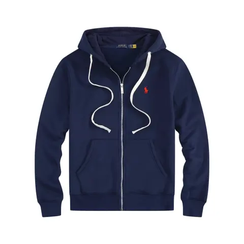 Polo Ralph Lauren Navy Blue Full-Zip Hoodie