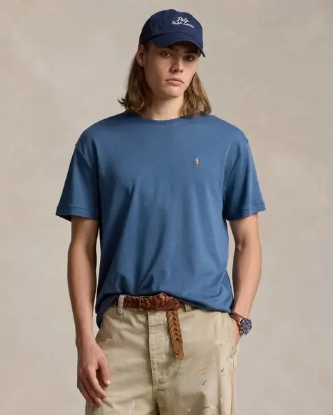 Polo Ralph Lauren Blue Cotton T-Shirt