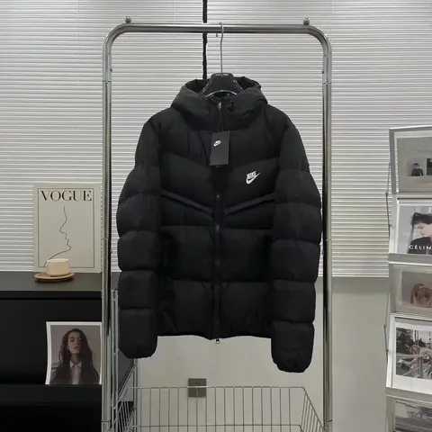 Nike Black Puffer Jacket with Hood