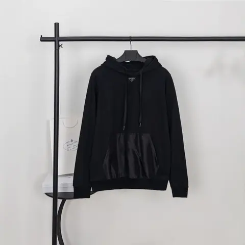 Dior Black Hoodie with Satin Pocket