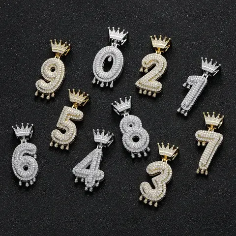 Number Crown Pendant Collection