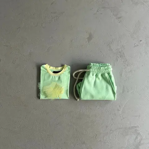 Mint Green Coordinating T-Shirt and Sweatpants Set