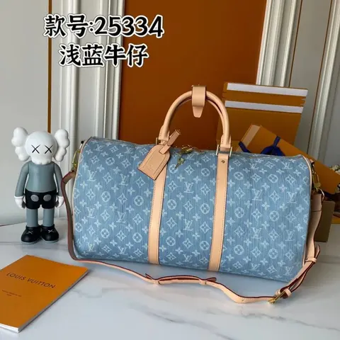 Louis Vuitton Keepall 50 Denim Blue