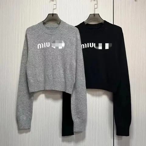 Miu Miu Logo Knit Sweater