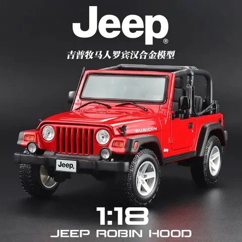 Jeep Wrangler Rubicon 1:18 Scale Alloy Model