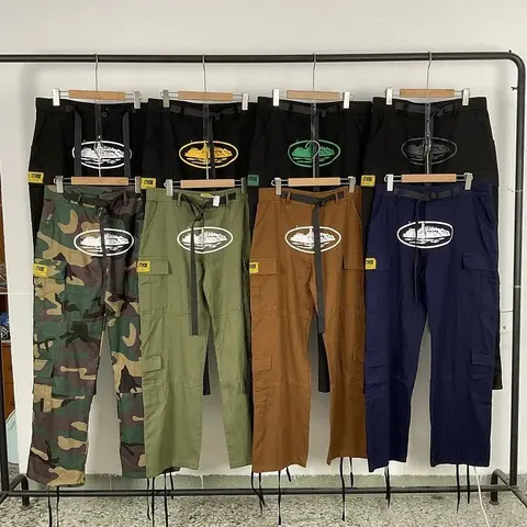 Cargo Pants Collection with Embroidered Logo