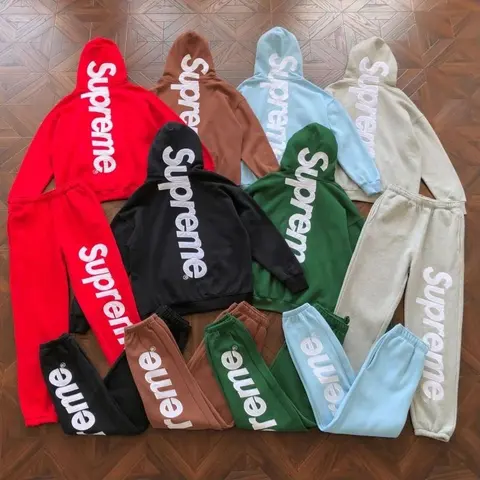 Supreme Hoodie and Sweatpants Set
