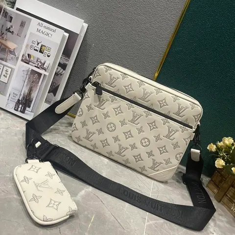 Louis Vuitton Monogram Crossbody Bag with Pouch