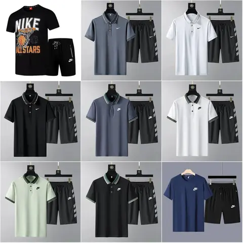 Nike Men's Polo Shirt and Shorts Sets