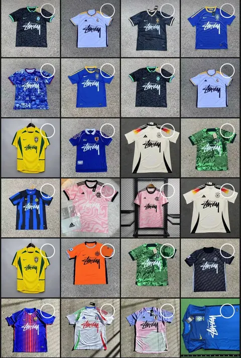 Stussy x Nike & Adidas Football Jersey Collection