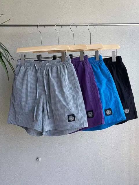 Stone Island Checkered Shorts Collection