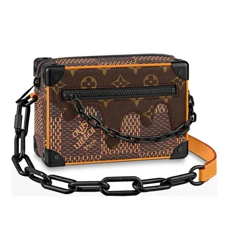 Louis Vuitton Monogram Canvas Box Bag with Chain Strap