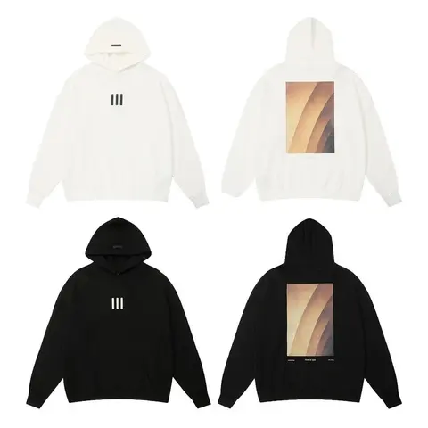 Supreme Three Stripe Hoodie - White and Black
