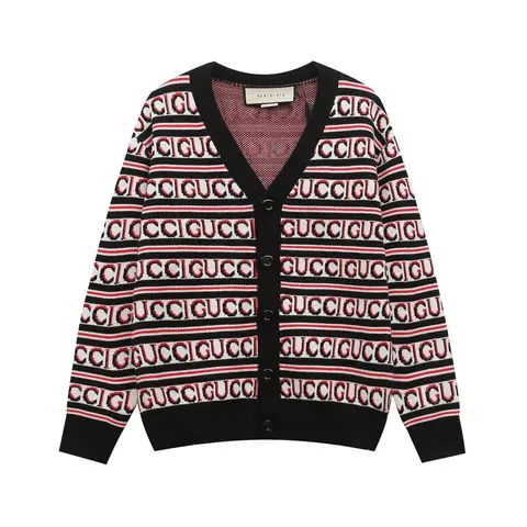 Gucci Logo Stripe Cardigan