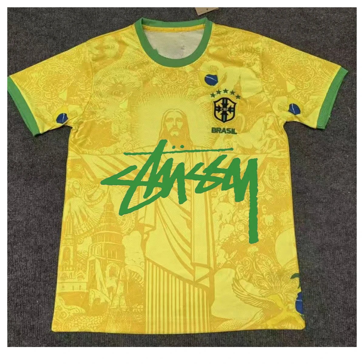 Stussy2425巴西金色耶稣版