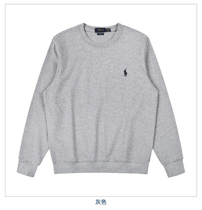 棉圆领灰色黑标