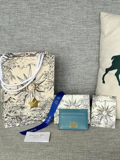 Dior Christian Dior Card Holder with Matching Gift Set