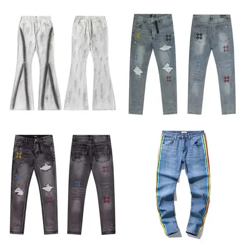Stussy Embroidered and Distressed Denim Jeans Collection