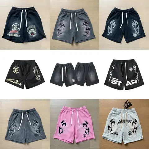 Hellstar Flame Design Sweat Shorts Collection