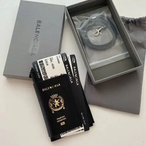 Balenciaga Passport Holder with Travel Accessories
