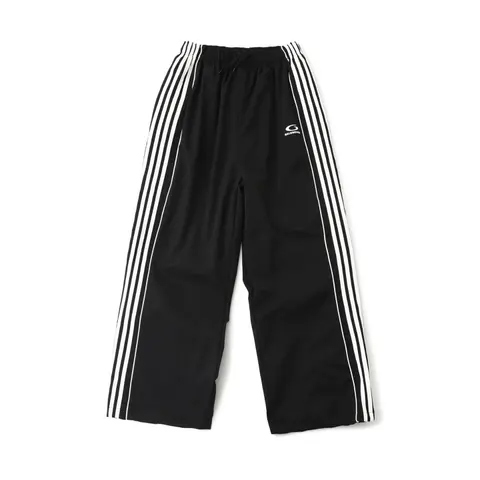 Oakley Black Track Pants with White Stripes