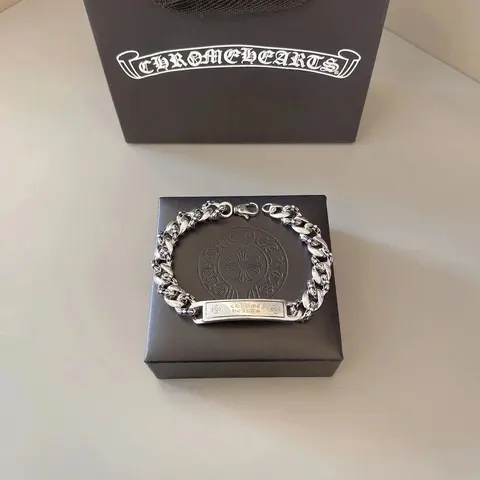 Chrome Hearts Silver Chain Bracelet