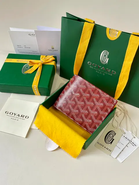 Goyard Red Monogram Wallet