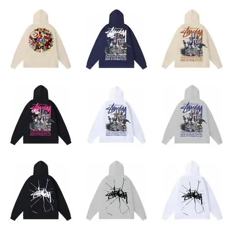 Stussy Desert Scene and Eye Logo Hoodies Collection
