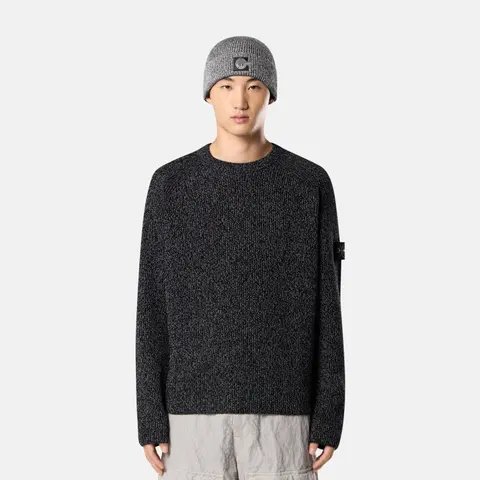 Stone Island Knit Sweater with Patch Detail