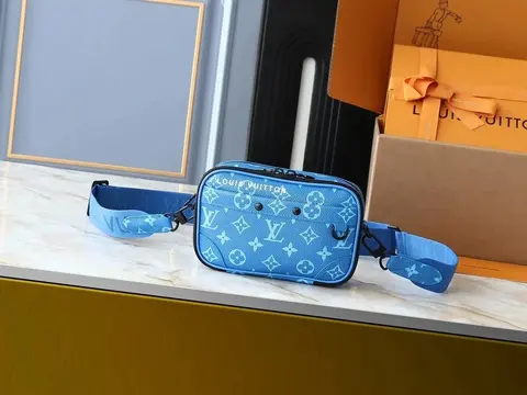 Louis Vuitton Blue Monogram Crossbody Bag