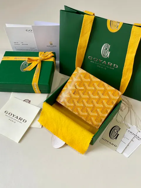 Goyard Yellow Monogram Wallet