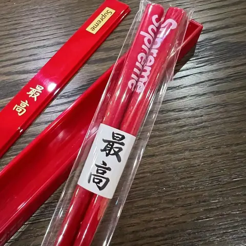 Supreme Red Chopsticks with 'Highest' Label