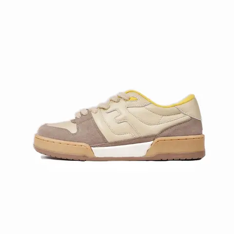 Nike SB Dunk Low Beige and Yellow Sneakers