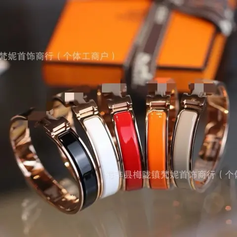 Colorful Enamel Bangle Bracelets Set