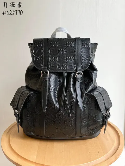 Gucci Black GG Supreme Backpack