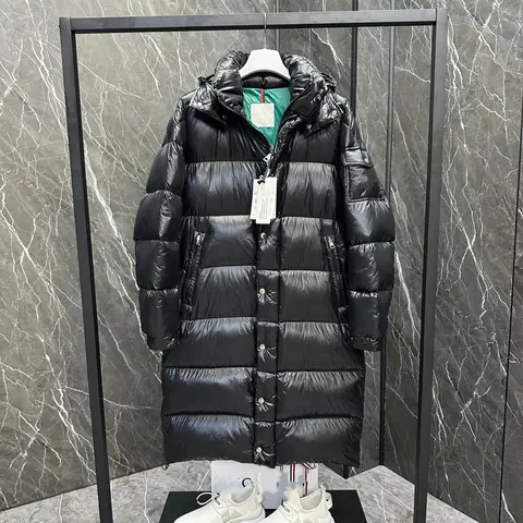 Moncler Long Black Down Jacket