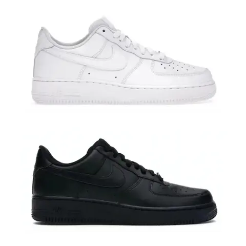 Nike Air Force 1 Low White and Black Sneakers
