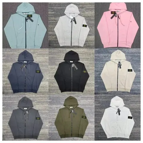 Stone Island Zip-Up Hoodies Collection