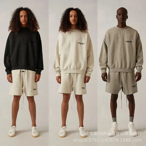 Essentials Sweatshirt and Shorts Set