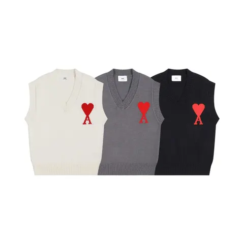 AMI Paris Heart A Knit Vest