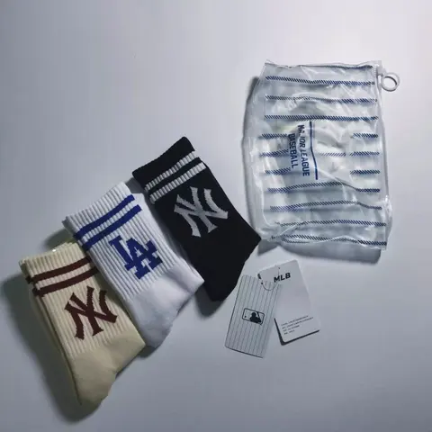 MLB New York Yankees & Los Angeles Dodgers Crew Socks Set