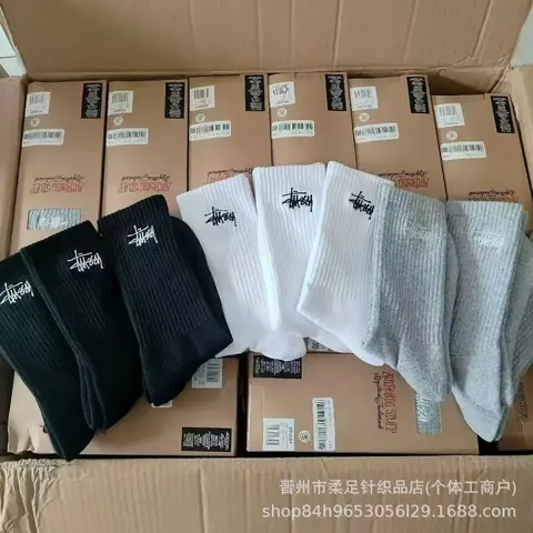 Stussy Ribbed Crew Socks