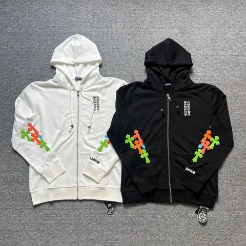 BAPE Cross Logo Zip-Up Hoodie