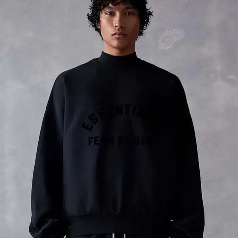 Fear of God Essentials Black Sweatshirt