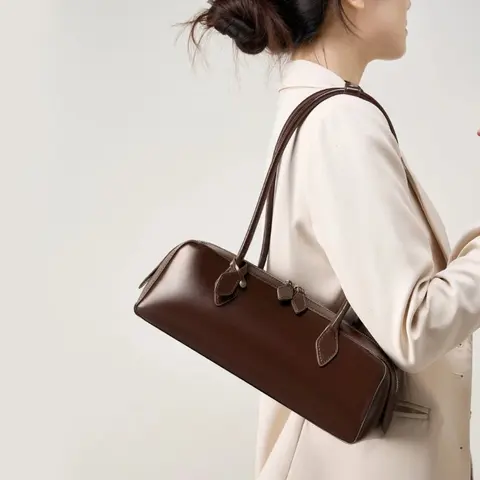 Brown Leather Tote Bag