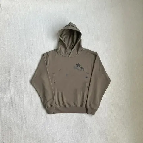 Gray Hoodie with Star Graphic
