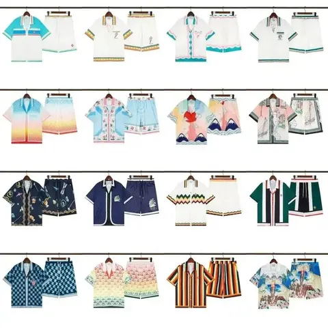 Mura Collection Men's Hawaiian Shirt and Shorts Sets