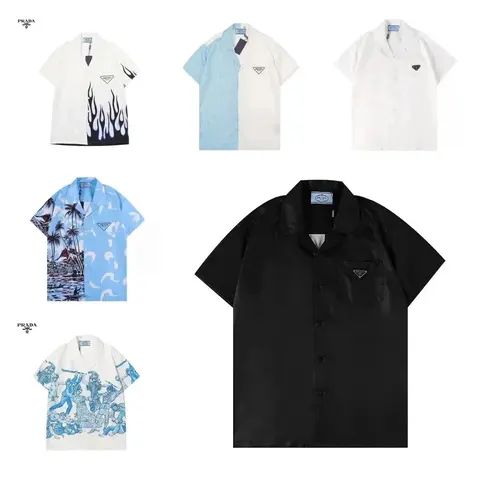 Prada Men's Short Sleeve Shirts Collection
