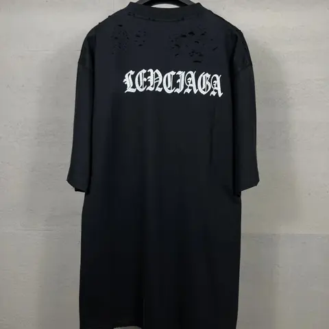 Balenciaga Black Oversized T-Shirt Dress