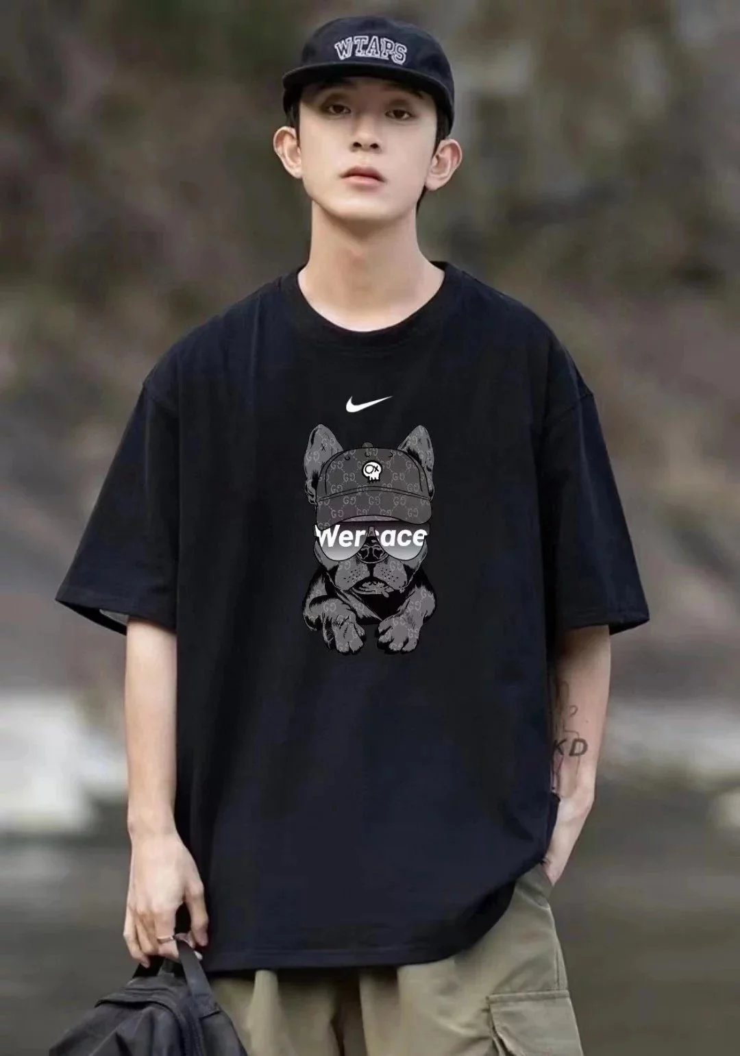 黑色帽子狗002